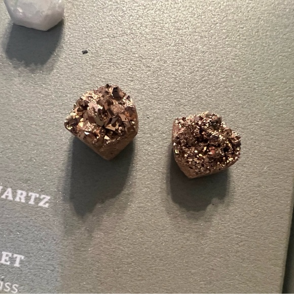 Luna Norte Druzy Quartz Earrings - Picture 5 of 7